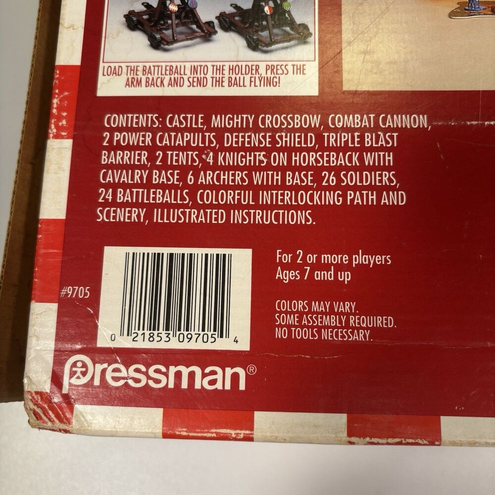 Vintage Weapons & Warriors Castle Siege Game 1996 Pressman #9705 Near Complete - Picture 10 of 15